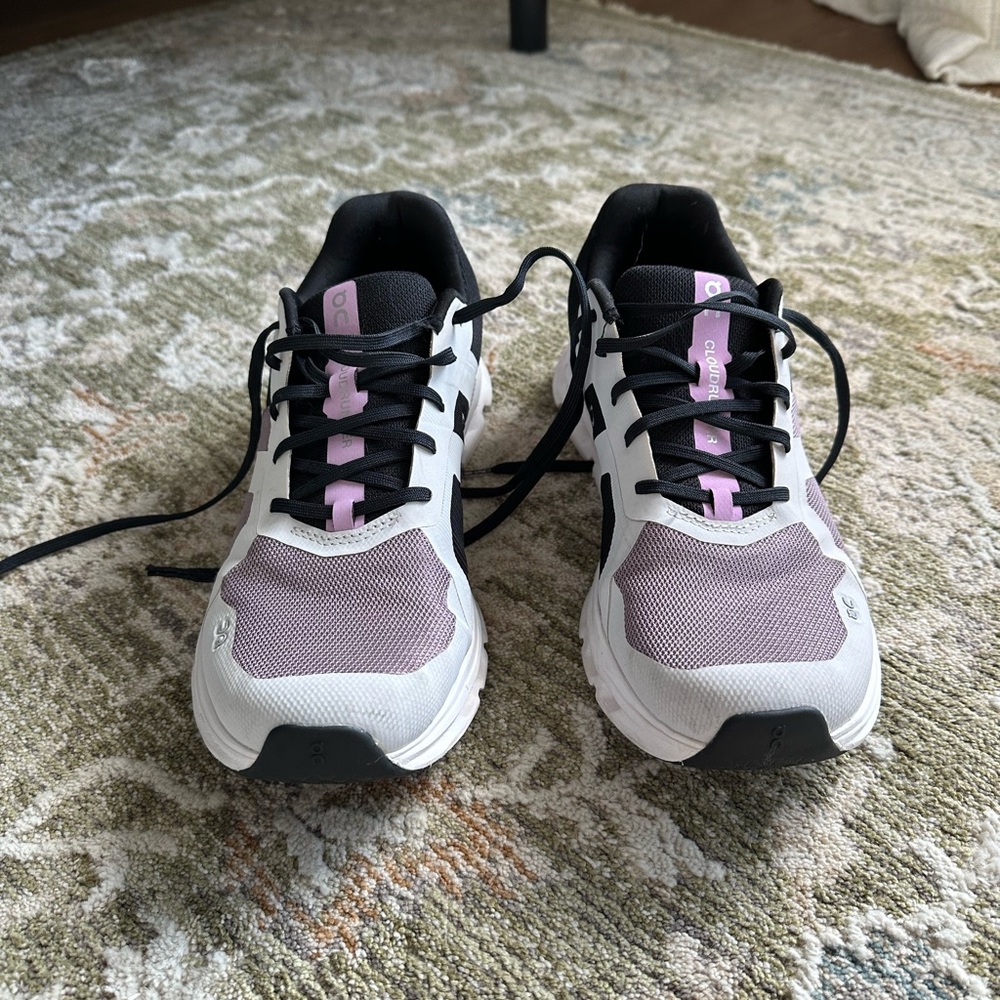 Women's Athletic Sneakers in Black, White, and Pink